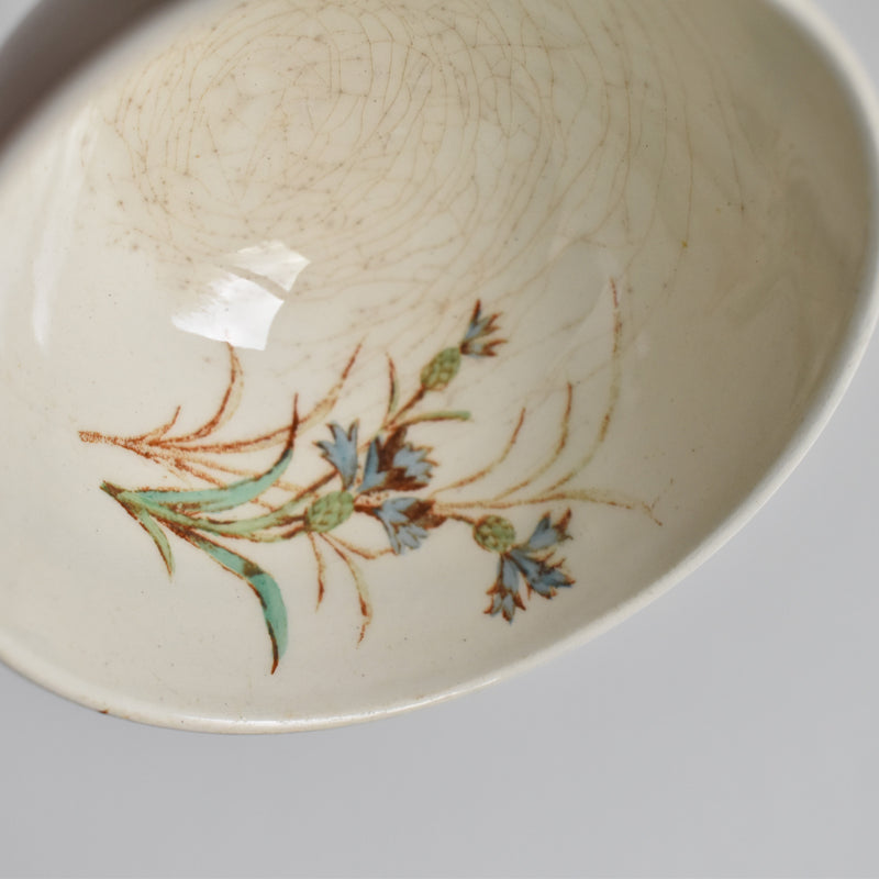 Antique Cup and Saucer K&G Lunéville Bleuet D