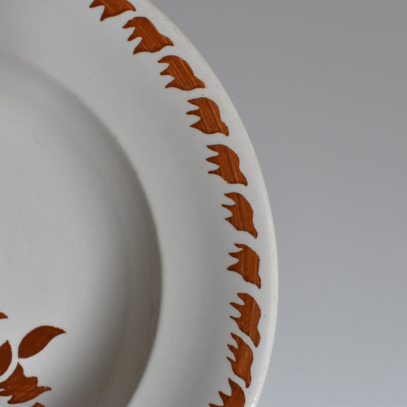 Vintage Deep Plate Longwy Prague B