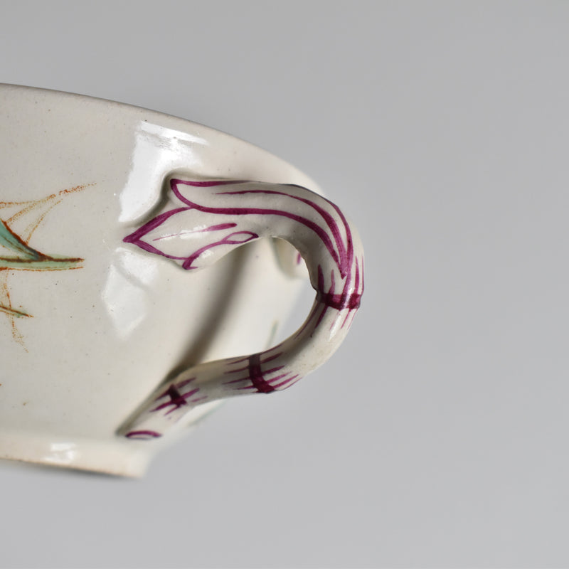 Antique Cup and Saucer K&G Lunéville Bleuet D