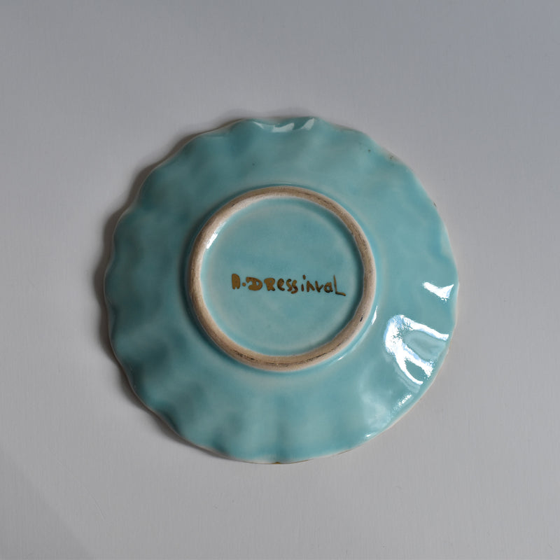 ア.ドラサンヴァル A.Dressinval コーヒーカップ＆ソーサー Turquoise C