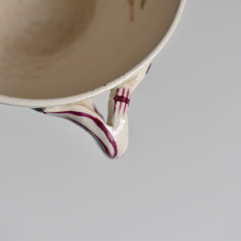 Antique Cup and Saucer K&G Lunéville Bleuet D