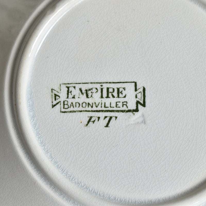 Antique Cup & Saucer Badonviller Empire D