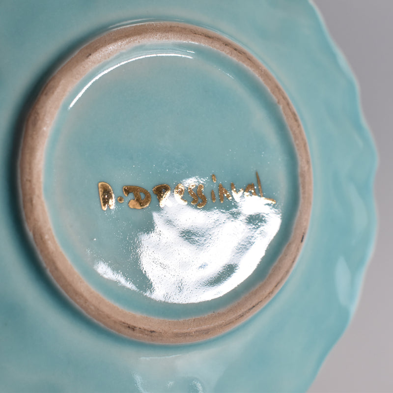 ア.ドラサンヴァル A.Dressinval コーヒーカップ＆ソーサー Turquoise C