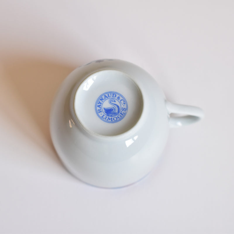 Vintage Cup & Saucer Raynaud Limoges Jumièges B