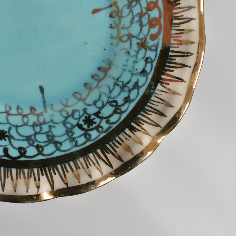 ア.ドラサンヴァル A.Dressinval コーヒーカップ＆ソーサー Turquoise C