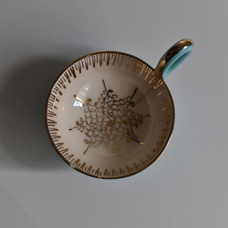 ア.ドラサンヴァル A.Dressinval コーヒーカップ＆ソーサー Turquoise C