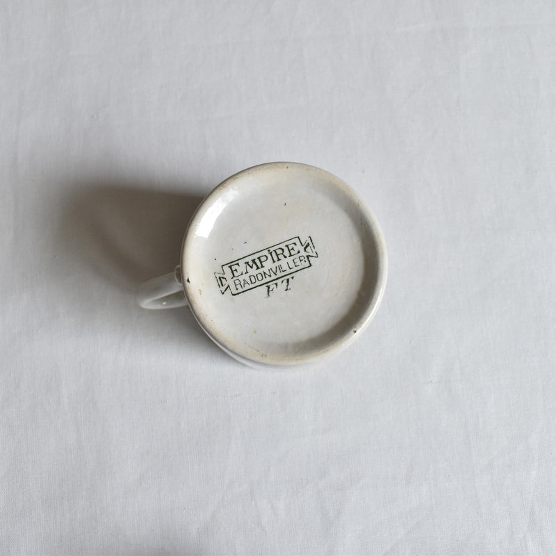 Antique Cup & Saucer Badonviller Empire D