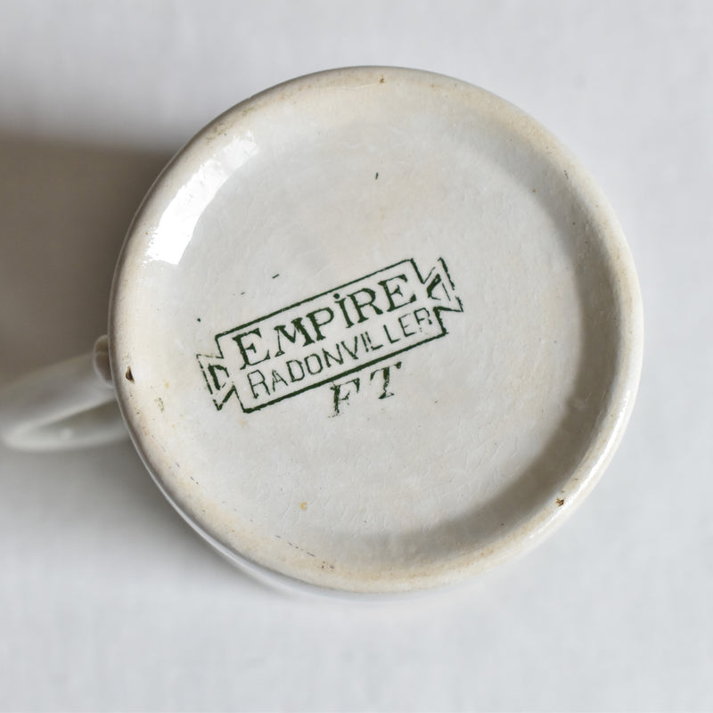 Antique Cup & Saucer Badonviller Empire D