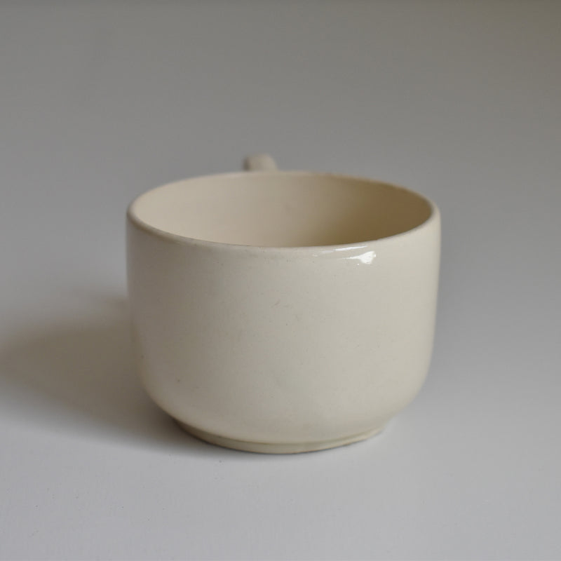 Vintage Coffee Cup, Digoin & Sarreguemines, Cream A