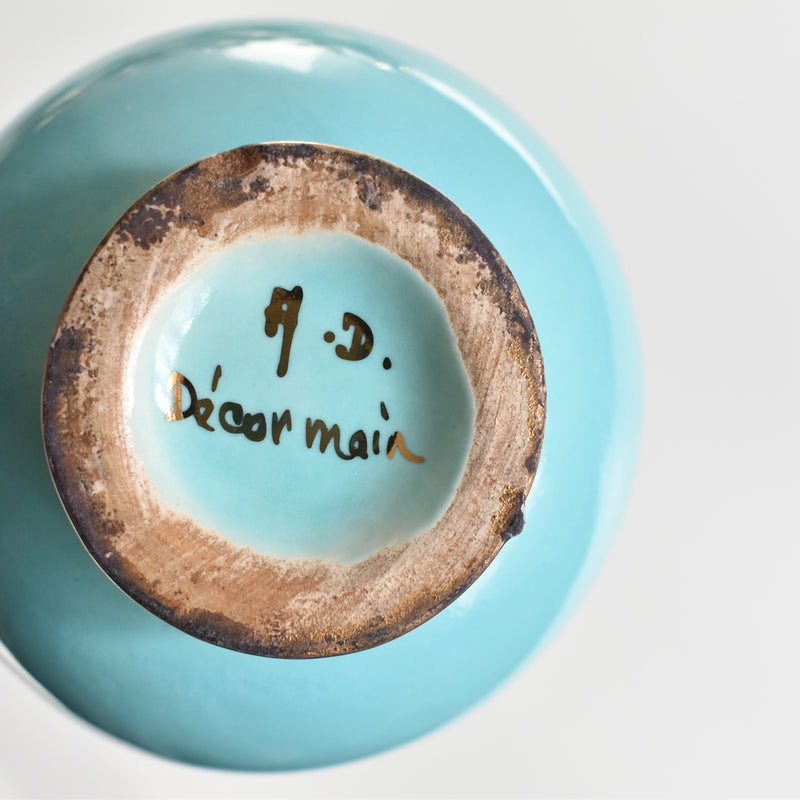 ア.ドラサンヴァル A.Dressinval コーヒーカップ＆ソーサー Turquoise C