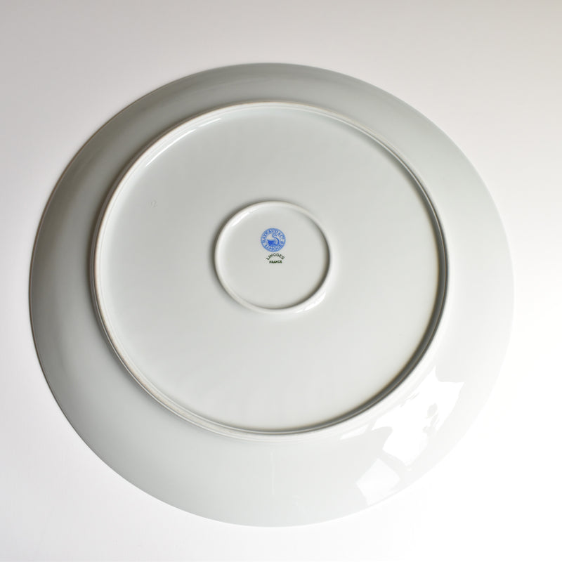 Vintage large plate Raynaud Limoges Jumièges