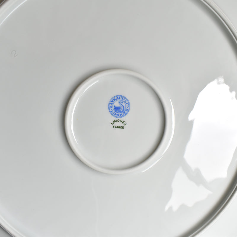Vintage large plate Raynaud Limoges Jumièges