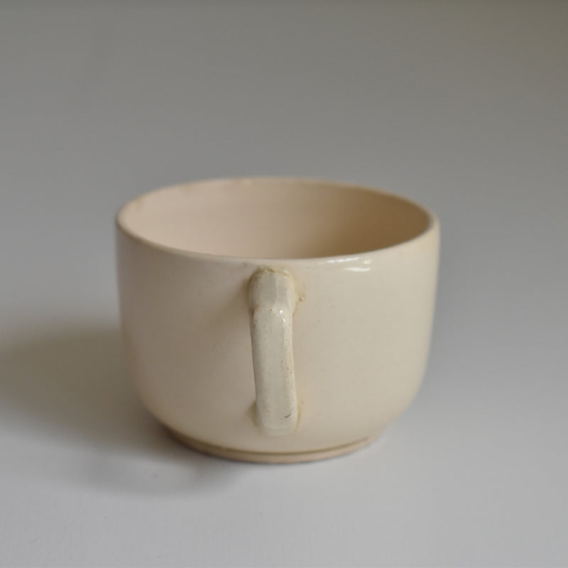 Vintage Coffee Cup Digoin & Sarreguemines Cream B