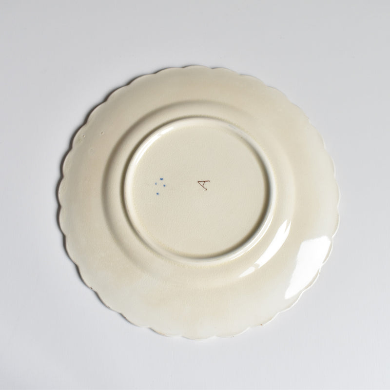 Antique Dessert Plate Onan Oiseaux A