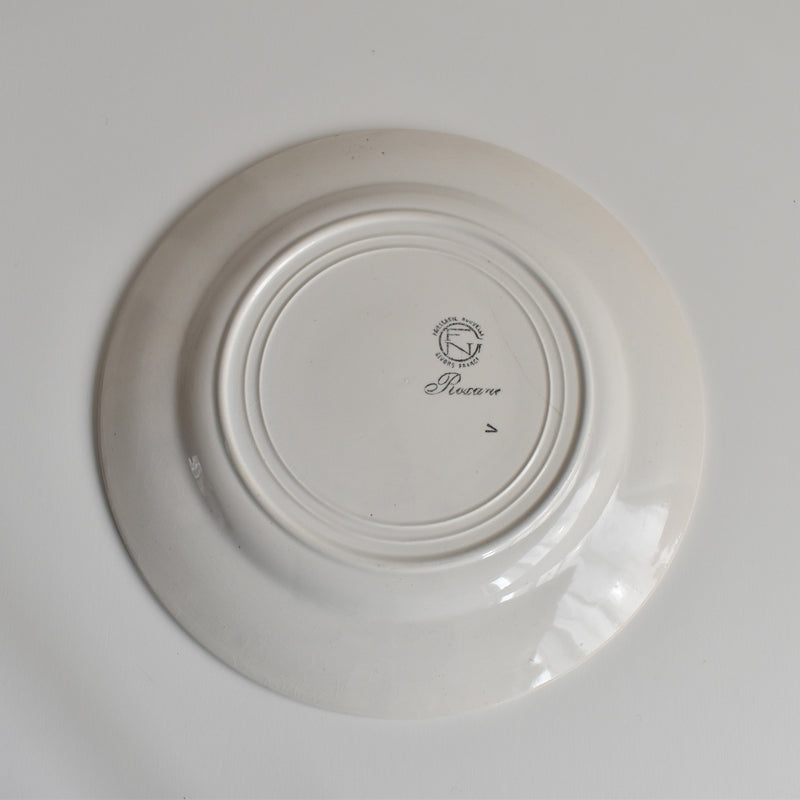 Vintage Plate Gien Roxane F