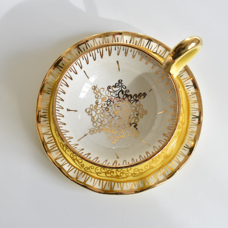 ア.ドラサンヴァル A.Dressinval コーヒーカップ＆ソーサー Yellow A