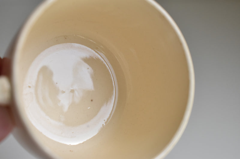 Vintage Coffee Cup Digoin & Sarreguemines Cream B
