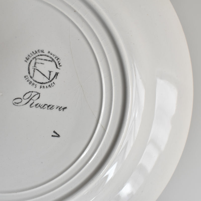 Vintage Plate Gien Roxane F