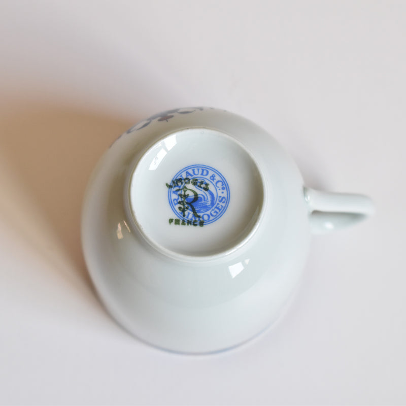 Vintage Cup & Saucer Raynaud Limoges Jumièges C