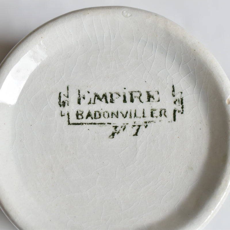 Antique Cup & Saucer Badonviller Empire E