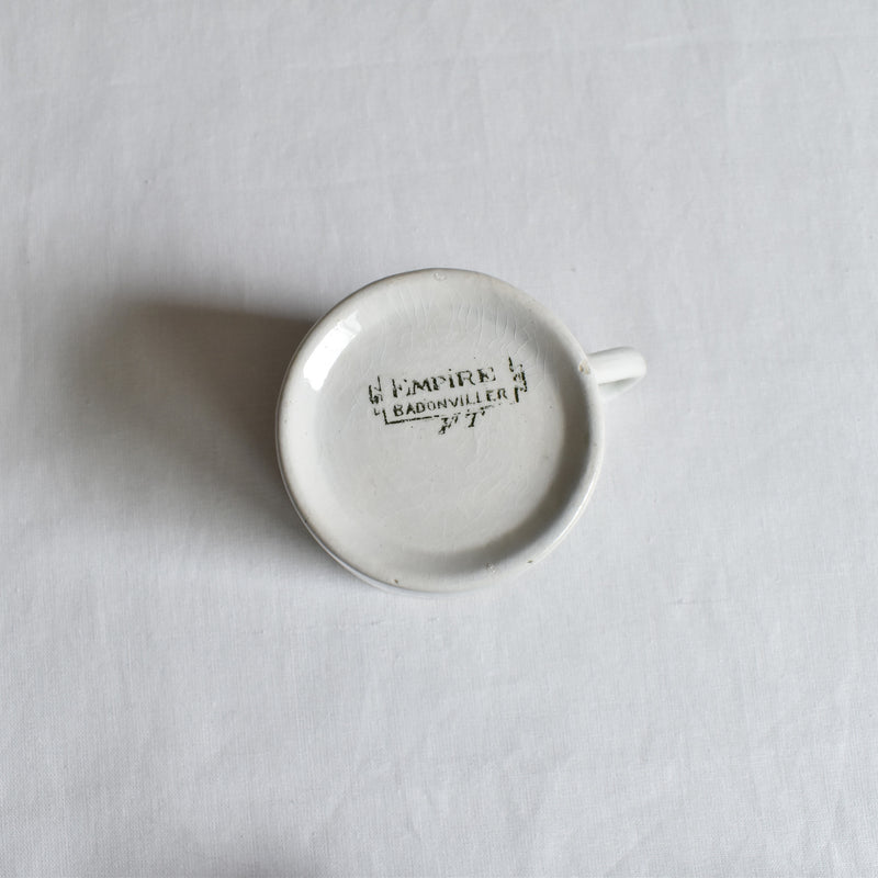 Antique Cup & Saucer Badonviller Empire E