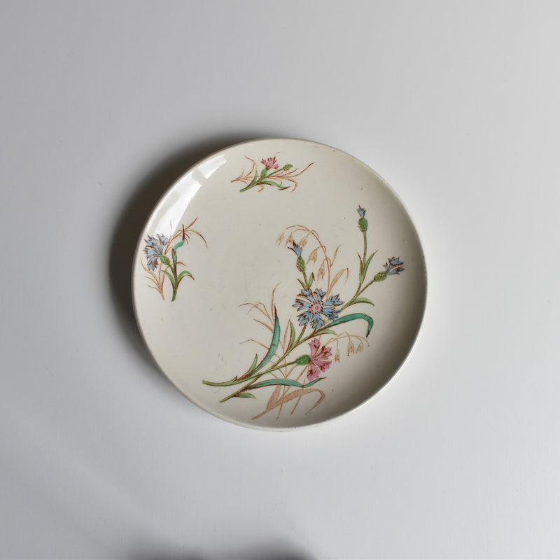 Antique Cup and Saucer K&G Lunéville Bleuet F