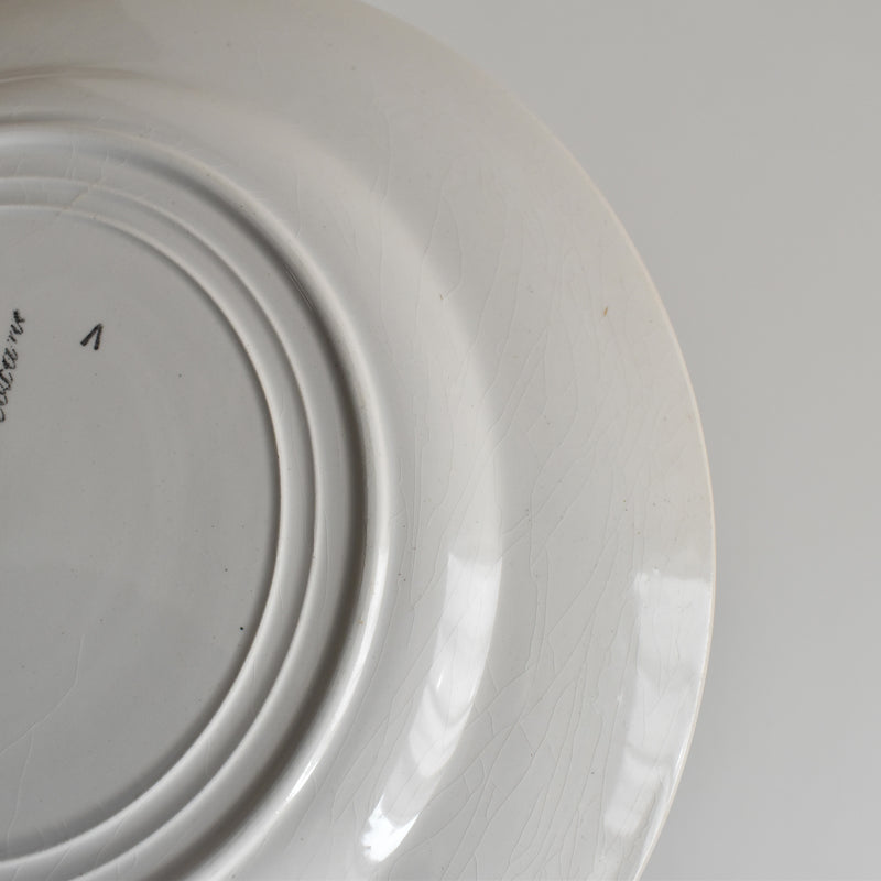 Vintage Plate Gien Roxane F