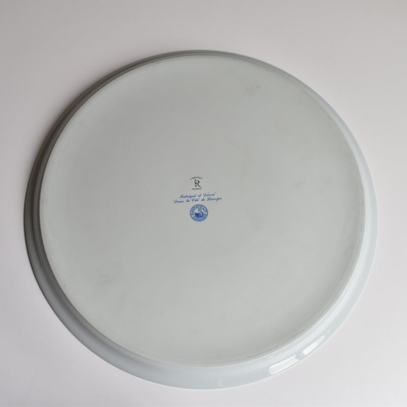 Vintage tart dish Raynaud Limoges Jumiéges