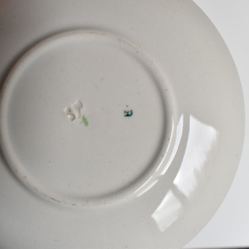 Antique Cup and Saucer K&G Lunéville Bleuet F