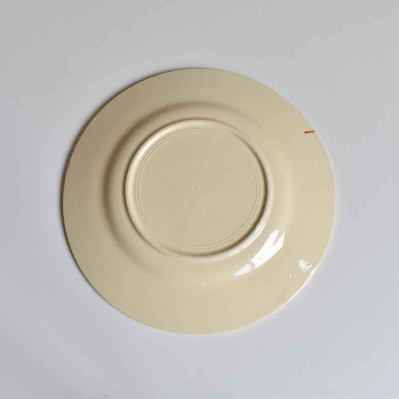 Vintage Dessert Plate, Saint-Amand, Fleurs Oranges A