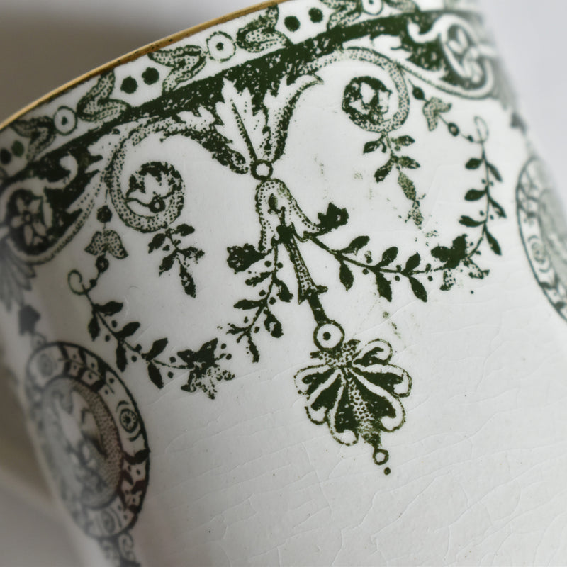 Antique Cup & Saucer Badonviller Empire E