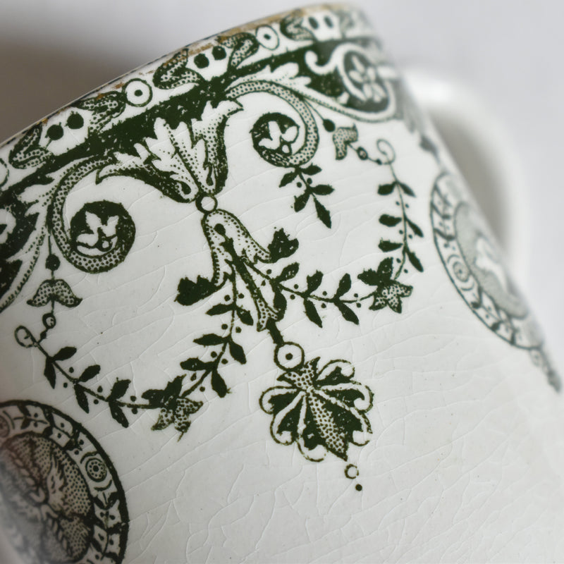 Antique Cup & Saucer Badonviller Empire E
