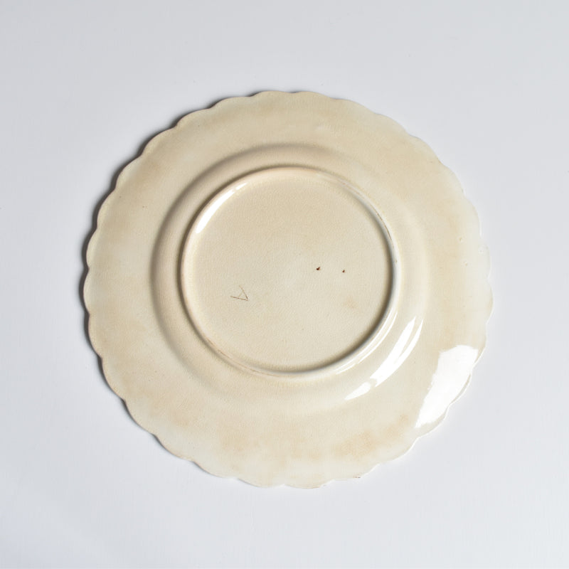 Antique Dessert Plate, Onan Oiseaux B