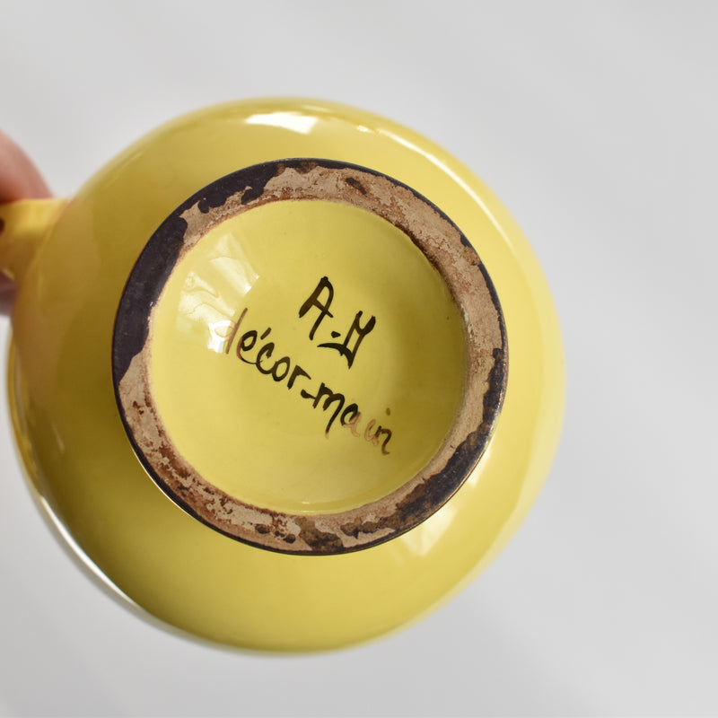 ア.ドラサンヴァル A.Dressinval コーヒーカップ＆ソーサー Yellow A