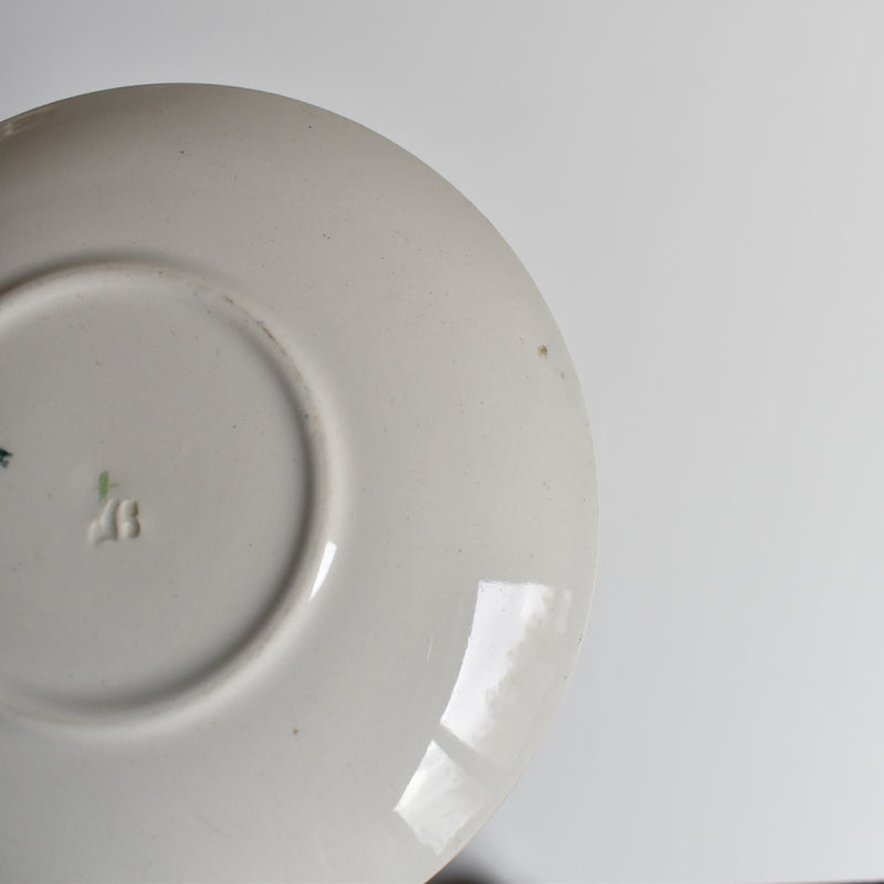 Antique Cup and Saucer K&G Lunéville Bleuet F