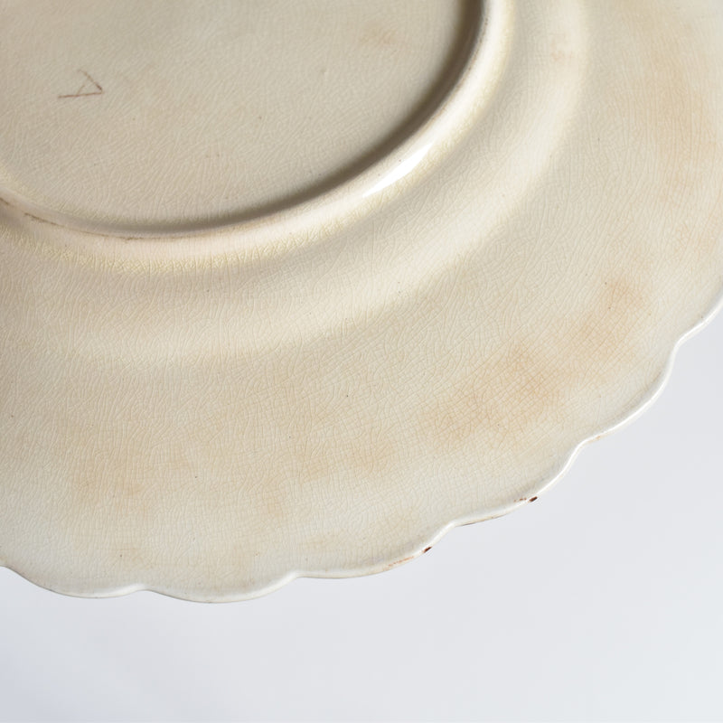 Antique Dessert Plate, Onan Oiseaux B