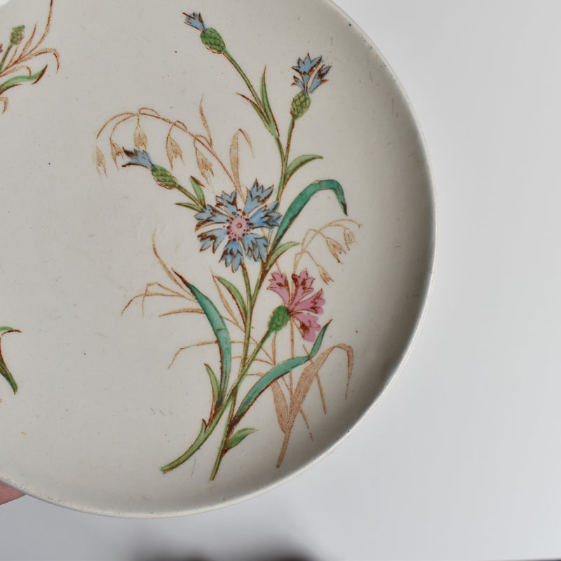 Antique Cup and Saucer K&G Lunéville Bleuet F