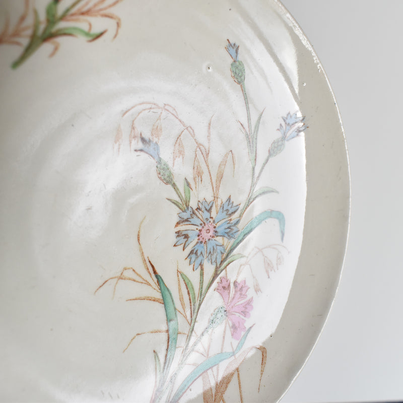 Antique Cup and Saucer K&G Lunéville Bleuet F