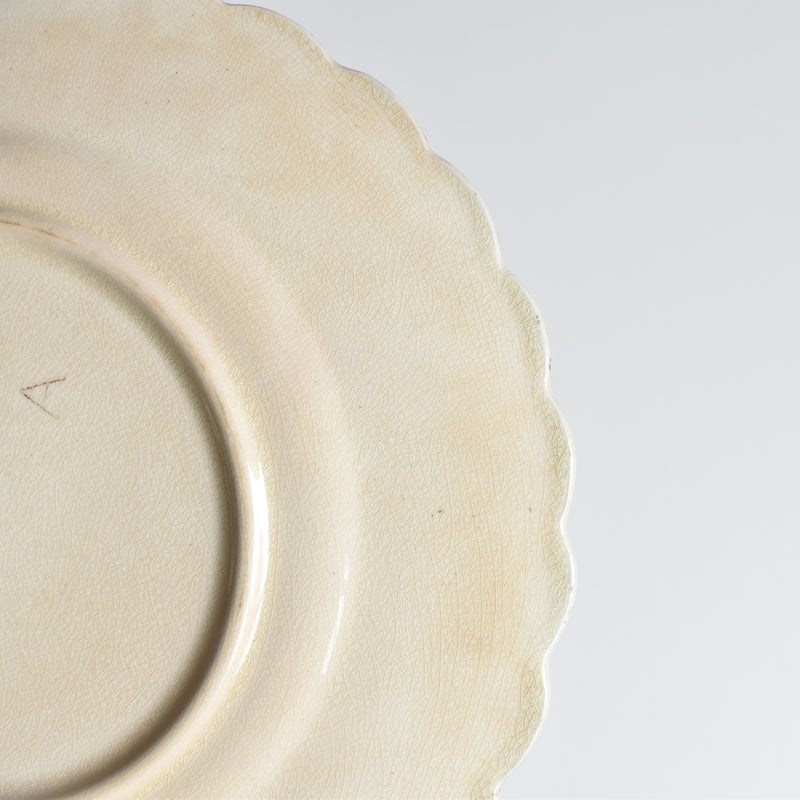 Antique Dessert Plate, Onan Oiseaux B