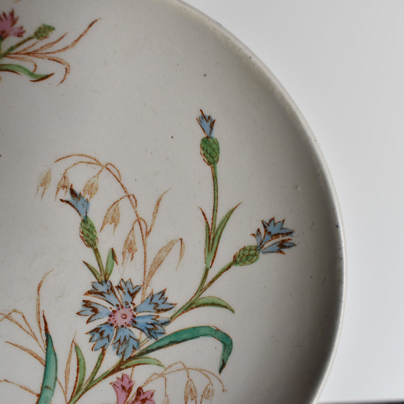 Antique Cup and Saucer K&G Lunéville Bleuet F