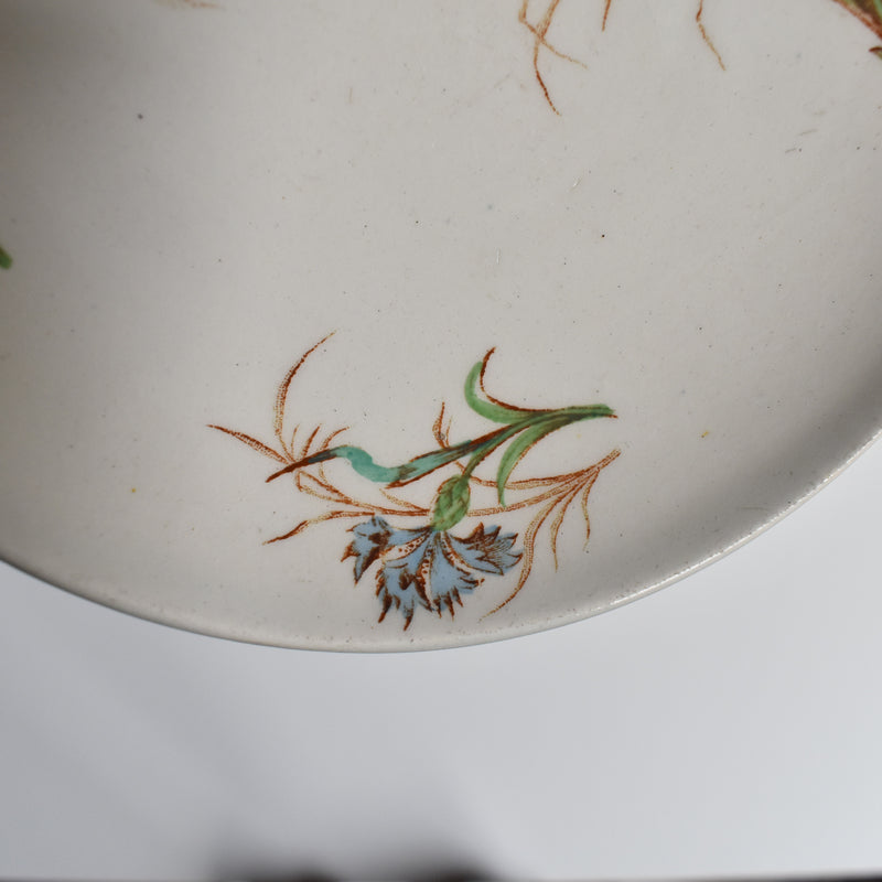 Antique Cup and Saucer K&G Lunéville Bleuet F