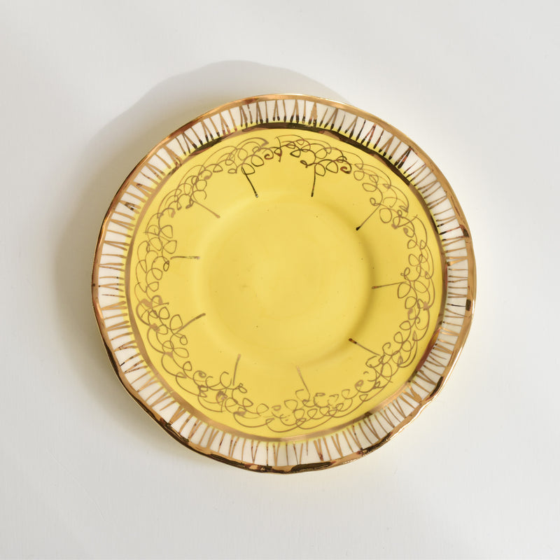 ア.ドラサンヴァル A.Dressinval コーヒーカップ＆ソーサー Yellow B