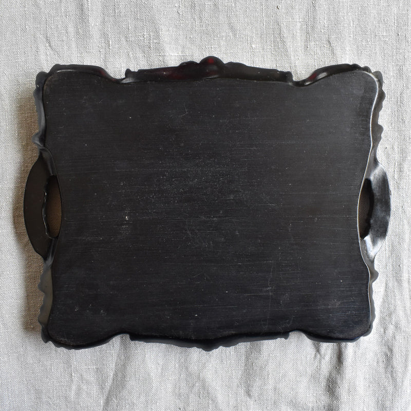 Antique tray, Bois Durci, Napoleon III