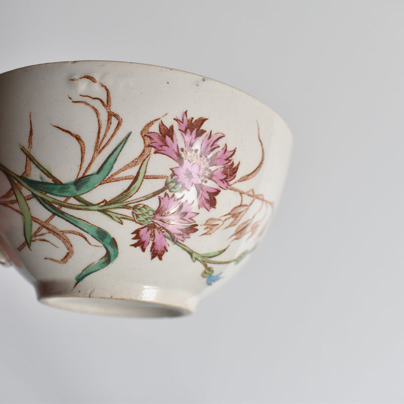 Antique Cup and Saucer K&G Lunéville Bleuet F