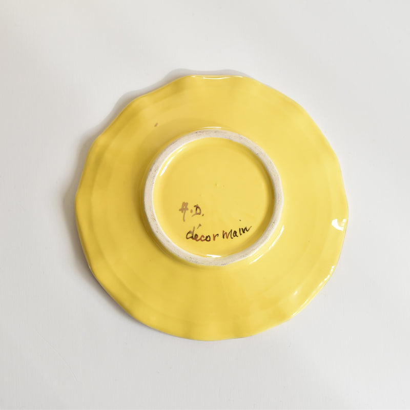 ア.ドラサンヴァル A.Dressinval コーヒーカップ＆ソーサー Yellow B