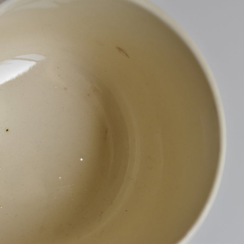 Vintage coffee cup Digoin & Sarreguemines cream D