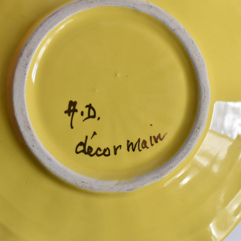 ア.ドラサンヴァル A.Dressinval コーヒーカップ＆ソーサー Yellow B