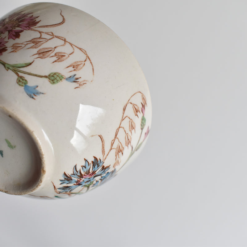 Antique Cup and Saucer K&G Lunéville Bleuet F