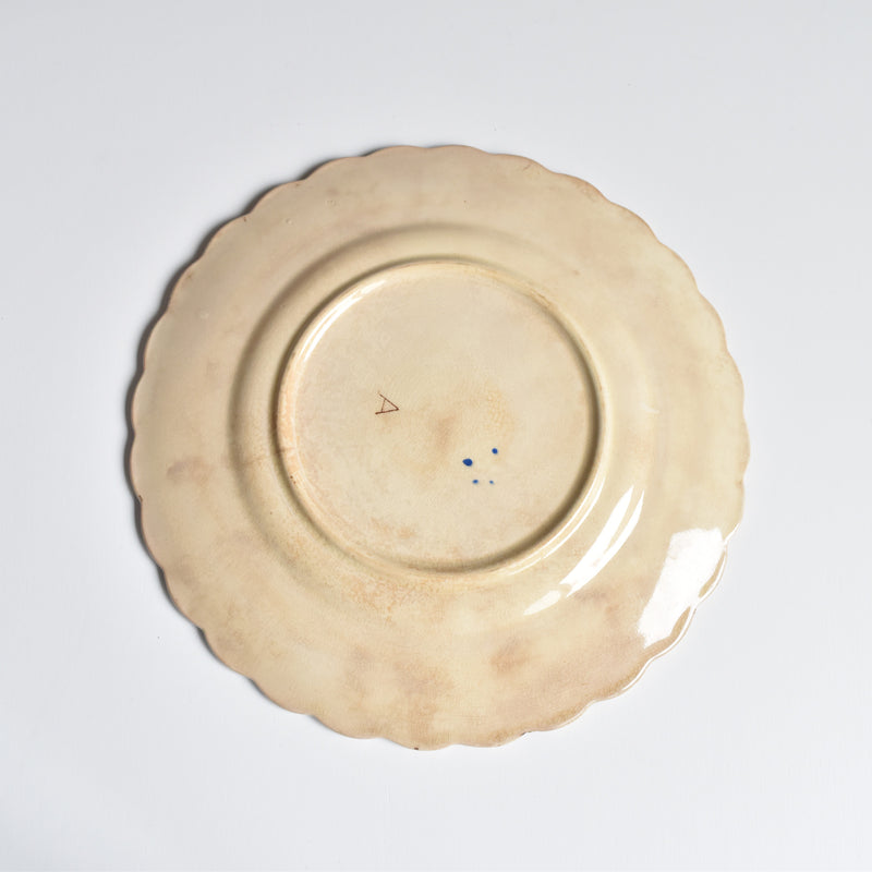 Antique Dessert Plate, Onan Oiseaux C