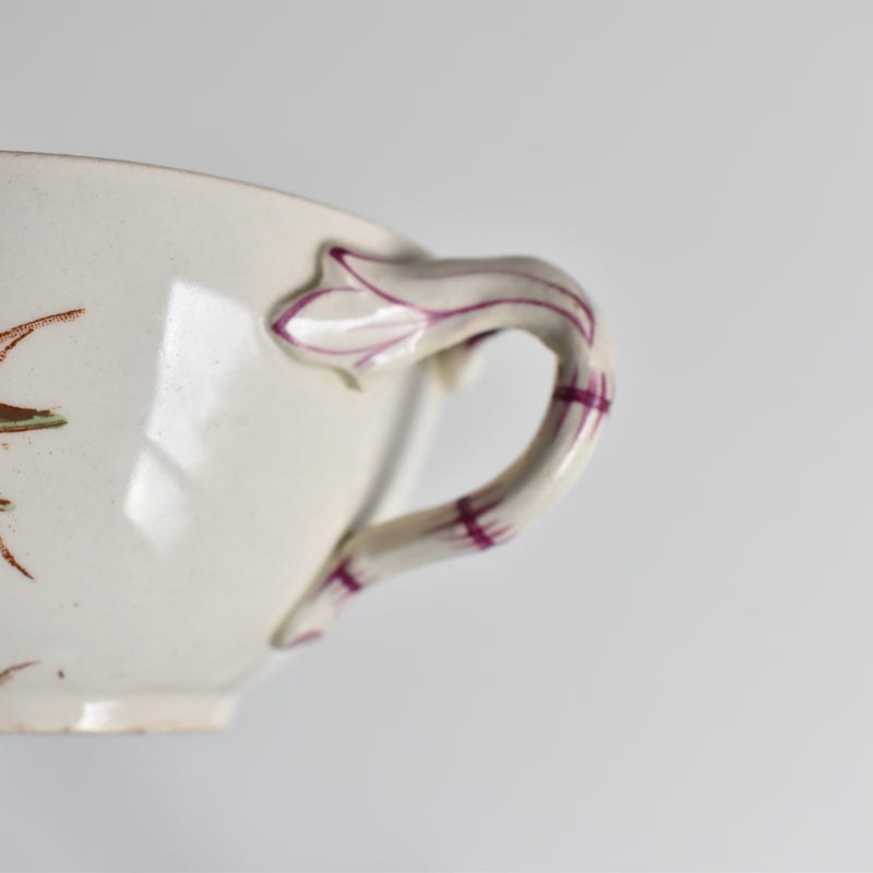 Antique Cup and Saucer K&G Lunéville Bleuet F